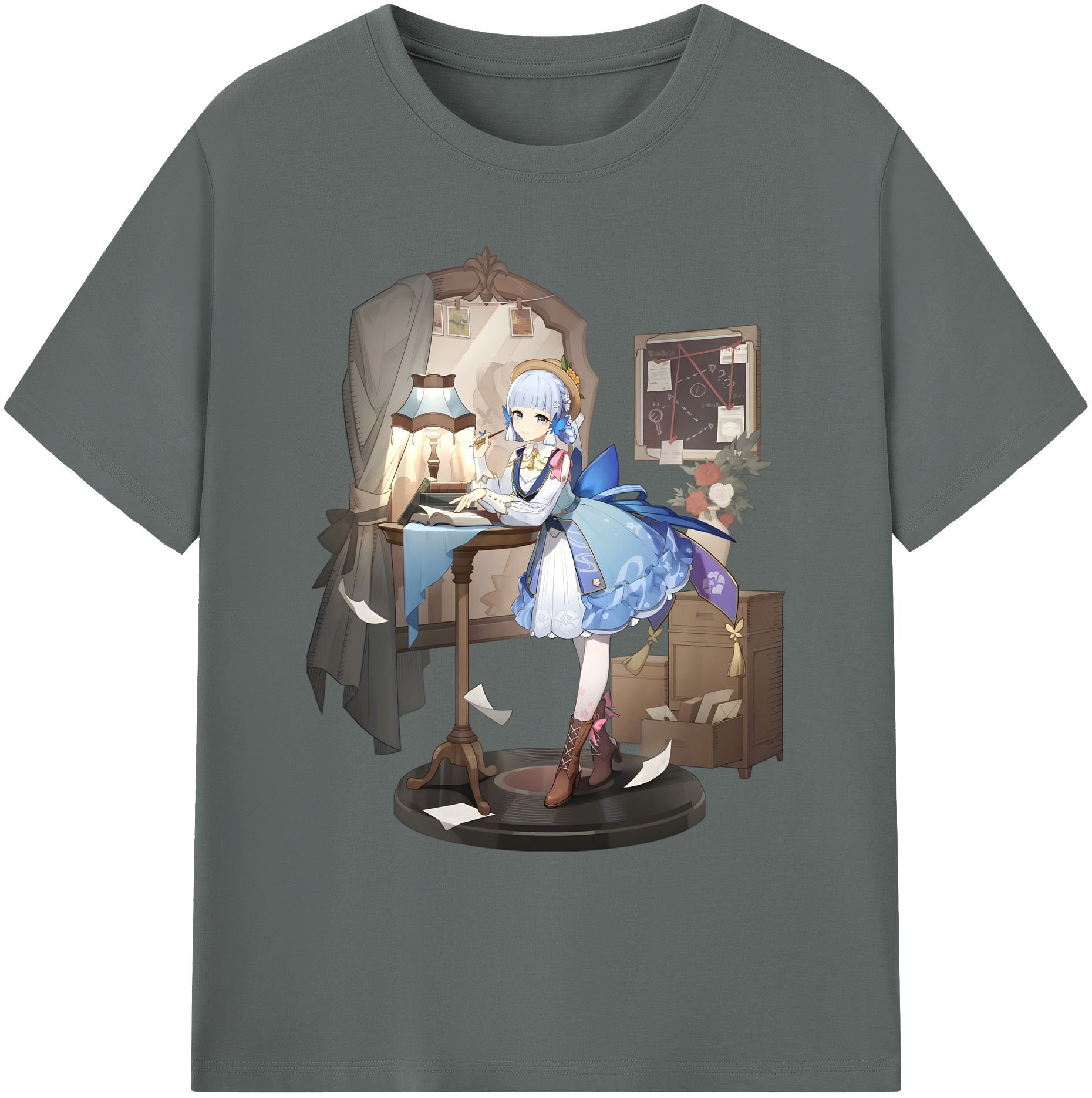げんし神 神里綾華 神宮寺レン genshin Kamimiya Ren 綿100％ メンズ半袖Tシャツ｜肌触りやわらか＆通気性